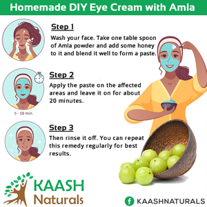 Make Do-IT-Yourself (DIY) Homemade Eye Cream with Amla Powder