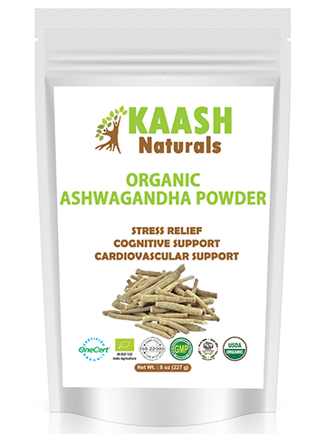 ASHWAGANDHA POWDER (Indian Ginseng) USDA Certified Organic 100% Raw Adaptogenic