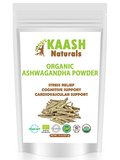 ASHWAGANDHA POWDER (Indian Ginseng) USDA Certified Organic 100% Raw Adaptogenic
