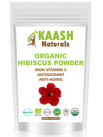 HIBISCUS Flower POWDER 100% Raw from India,USDA Certified Organic